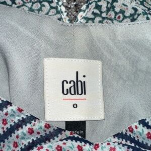 CAbi Blue and white Patterned Maxi Dress